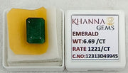 6.69/CT Natural Panna Stone with Govt. Lab Certificate-12313D49945